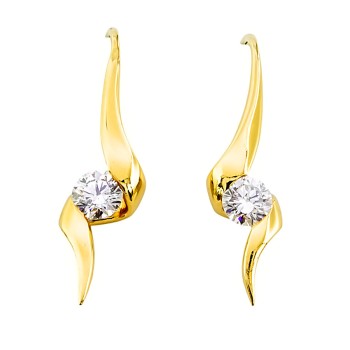 18ct gold Diamond 0.50cts Drop Earrings